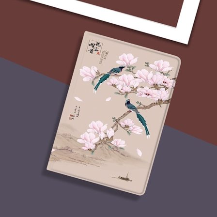 Fodral för iPad mini 4/5 7.9" T131 Blommande Lycka. Rosa Bokfodral Vanlig All inclusive