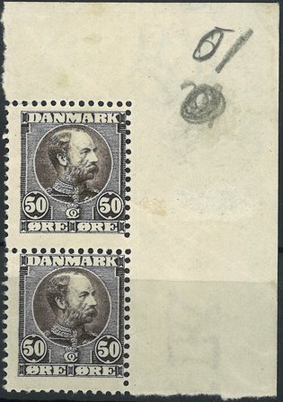 Danmark - AFA 50 - Postfrisk parstykke