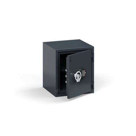 Brand- och inbrottsklassat dokumentskåp, kodlås, 500x440x420 mm