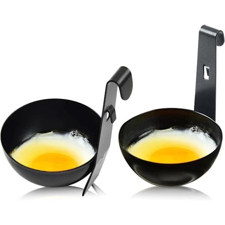 2-delad Äggkokare - Pocheringspanna i rostfritt stål med hängande koppar - Non