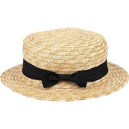 Søt stråhatt for barn jenter to spenne knyttet solhatt for barn