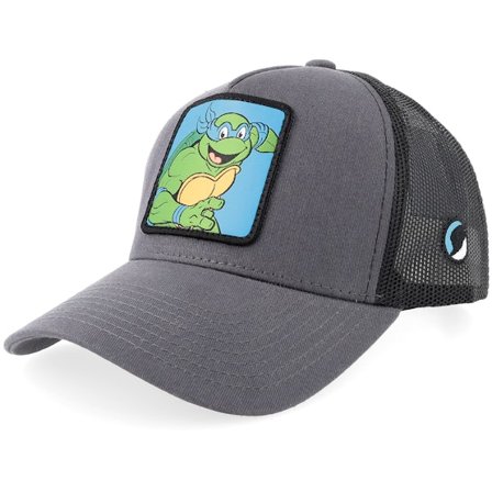 TMNT - Grau trucker Cap - Leonardo Box Grey/Black A-Frame Trucker @ Hatstore