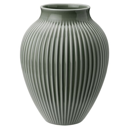 Knabstrup Ripple Celadon Vase 27 cm, grøn | KitchenOne