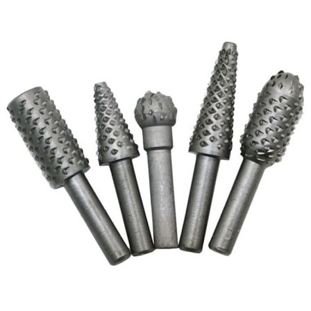 5 stk 6mm treskjæringssett med roterende plastbor