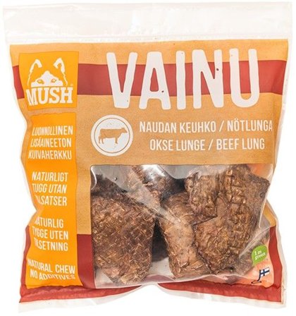 MUSH MUSH VAINU naudan keuhko, 140g Pussi - MUSH
