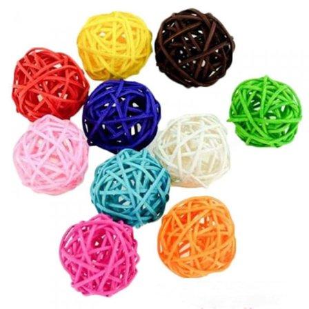 Fågel leksaker Takraw boll papegoja korg boll fågel leksak papegoja tugga