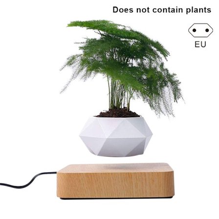 Leviterande luft Bonsai Kruka Rotation Blomkruka Planteringsmaskiner Magnetisk Levitation Suspension Flytande Kruka Krukväxt Hem