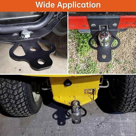 3-vägs släpvagnskopplingsadapter med bult för ATV gräsklippare