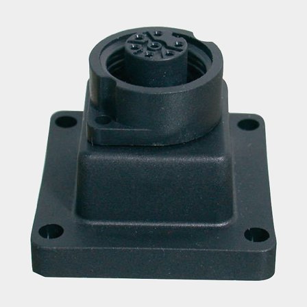 Junction box for cable connector Philippi, straight, black