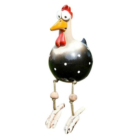 Keramisk Kylling Hilde Have Dekoration Dyrefigur Haveprop Keramikfigur Håndværks Ornament