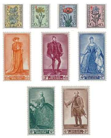 Belgien 1949 - OBP 814/22 - Postfrisk