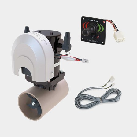 Keulapotkurisarja Lewmar 125TT, 12 V, 2 kW, tunneliasennus, joystickilla & kaapelilla (10 metriä) + sulake & sulakepidike