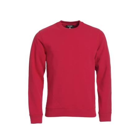 Clique Unisex Vuxen Klassisk Vanlig Tröja Med Rund Hals S Röd