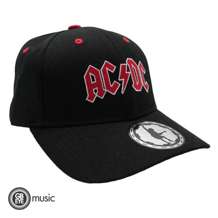 AC/DC - Keps Black & Red - Logo