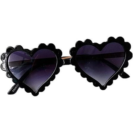 Barn Småbarn Baby Flicka Pojke Hjärtformade Anti-UV Solglasögon, Glasögon för Festfotografering Utomhus Strand 1-8 År