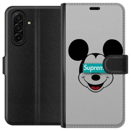Kompatibelt PlÃ¥nboksfodral till Samsung Samsung Galaxy A17 5G Mickey Mouse ansikte med Supreme logotyp streetwear inspirerat pop art motiv perfekt fÃ