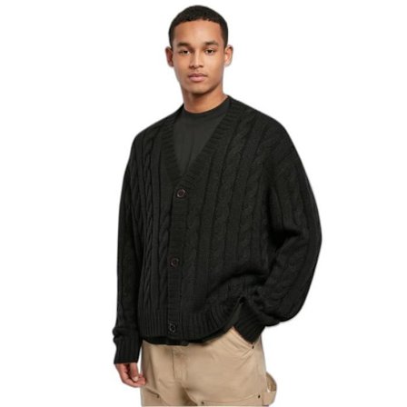 Urban Classics Boxy GT Cardigan - svart - 3XL
