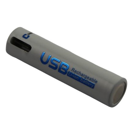 AAA-akku USB-C-latausportilla Li-ion 1.5V 600mAh 0.9Wh Latauskelpoinen Valkoinen