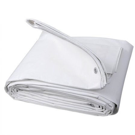 Beskyttende presenning i PE 180g/m² 4x6m, vanntett, med rustfrie maljer, vanntett presenning for å dekke tre, bygninger, lastebiler