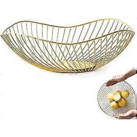Hedelmäkorit kulta metalli, hedelmäkori raudasta, hedelmäkulhot olohuoneeseen, leipäkori hedelmäkulho metalli, ontto hedelmäkori, hedelmäkori,