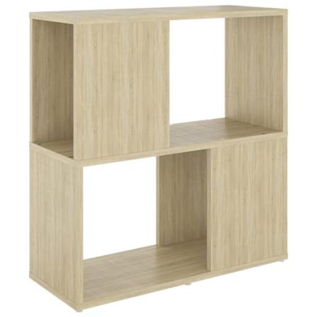 Vidaxl Bokhylla Sonoma-ek 60x24x63 Cm Konstruerat Trä Brun