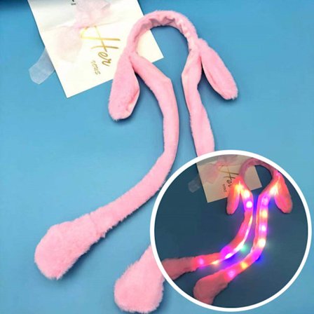 Bunny Ears Plyschleksak Hair Hoop Huvudbonader