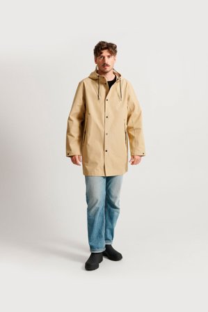 Tretorn Icon Rain Coat — Regnjakke Mænd — Beige | Ydertøj, Gummistøvler, Jakker & Regntøj til Dame, Herre & Børn