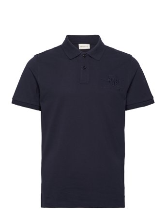 Reg Tonal Shield Ss Rugger Navy GANT