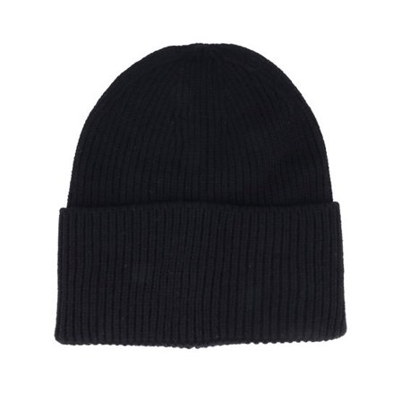 Beechfield - Svart cuff Beanie - Black Oversized Cuff Blank Beanie @ Hatstore