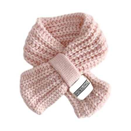 Trendy strikket skjerf for barn, vintervarmt, halsvarmer, gutter, jenter, strikket halsduk, trendy, vindtett halsbeskyttelse, gul