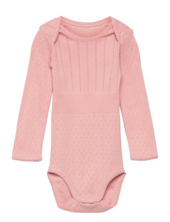 Baby Body Bodies Long-sleeved Vaaleanpunainen Noa Noa Miniature