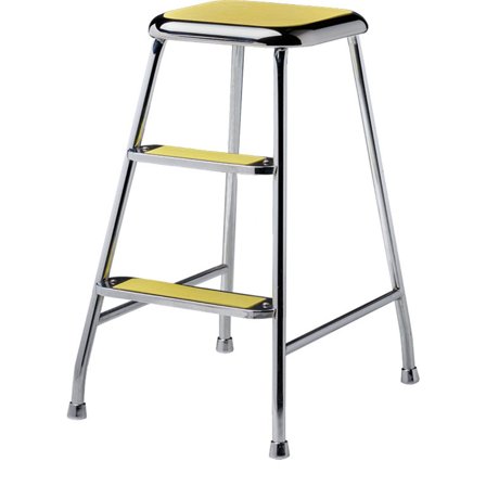 Lindqvistpallen, krom/yellow | Inredning > Möbler > Pall | Bagaren och Kocken