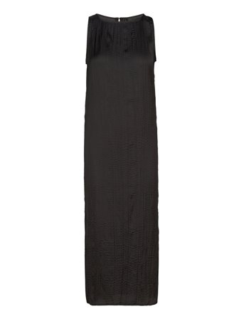 Mango | Black Textured Midi-Dress | S