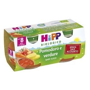 Hipp Bio Omogeneizzato Sugo Pomodoro Verdure 8M+ 2x80g