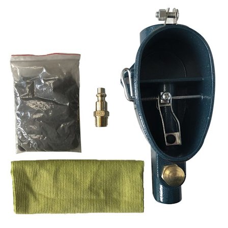 Slitesterk pneumatisk for tennpluggrenser festet på arbeidsbordet for enkel betjening