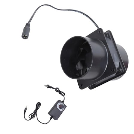 12V Ventilationsventilator 80mm Inline Blæser Justerbar Hastighed Til Luftkvalitetskontrol