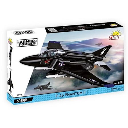 Bygnespil - COBI - F-4S Phantom II - Sort - 608 elementer - 1:48