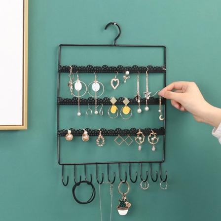 Væg øreringe Smykker Organizer Hængende Holder Halskæde Display one size