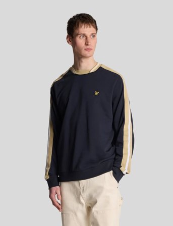 Lyle & Scott Contrast Taped Sweatshirt - Navy - M