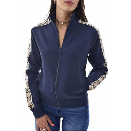 Guess - Hoodies - Blå - Dam - Storlek: S, Dam, Storlek: S