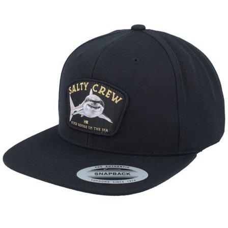 Salty Crew - Svart snapback Keps - Lurking Black Snapback @ Hatstore
