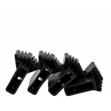 Universelle sorte stige fødder, skridsikre gummi reservedele, pakke med 4
