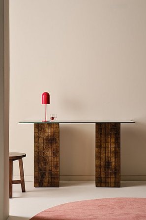 Jotex - Skrivbord Glas - Mangoträ Mangoträ DAMEN - Köp Skrivbord hos Jotex