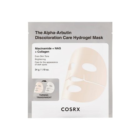 COSRX The Alpha-Arbutin Discoloration Care Hydrogel Mask 3 x 34 g, Skincare, Masker, Fugtmasker