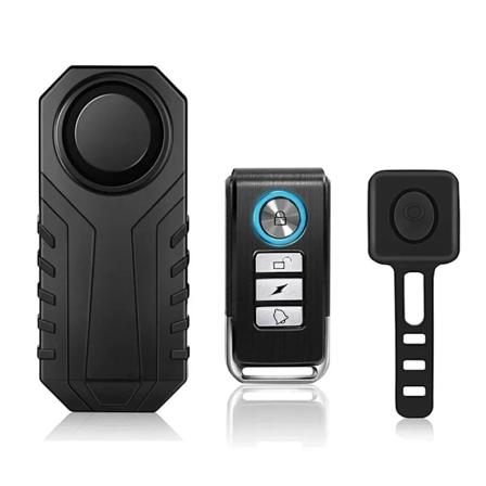 Trådløs Cykelalarm Fjernbetjening Vandafvisende Elektrisk Motorcykel Scooter Cykel Sikkerhed Beskyttelse Tyverialarm B- Set