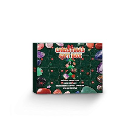 Adventskalender 2025 24 Rom Mineral Blind Box Julegaveeske Mineral Gavepakke Nedtelling 24 Dagers Overraskelsesgavepakke Blind Box