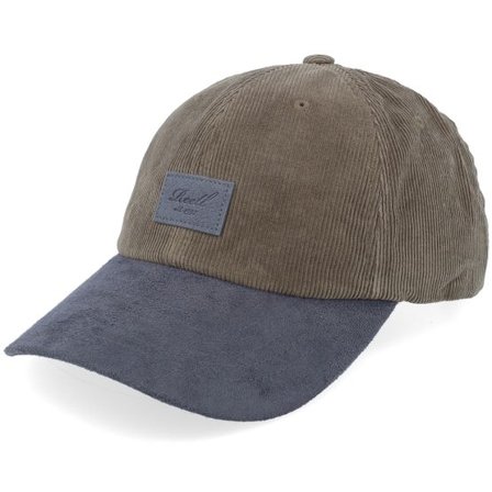 Reell - Grön unconstructed Keps - Arc Suede Cap Olive Corduroy Dad Cap @ Hatstore