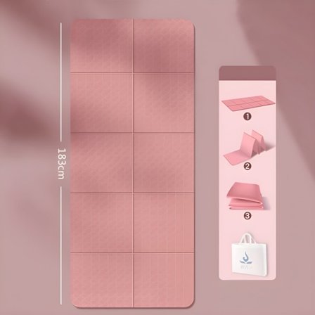 #Rosa yogablock, hopfällbar yogamatta#