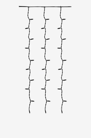 Markslöjd - Gardin CHRISSLINE 1x1,5m 100L LED Varm hvid Ekstra - Sort - Lyskæder - Fra Homeroom