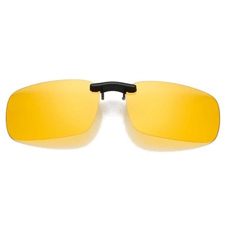 Klipsi aurinkolasit Keltainen Yöllä Näkeminen 40x56mm Keltainen